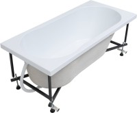 Акриловая ванна Aquanet Light 243871 160x70 см, пристенная, белая, с каркасом