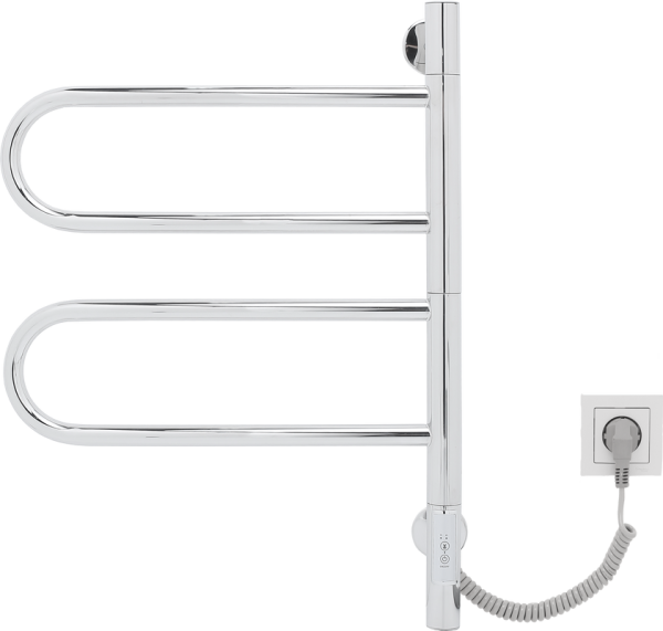 Полотенцесушитель электрический Vincea VTD-1R1CE 44x60 хром
