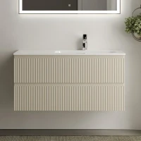 Тумба с раковиной Sancos Snob R 100 см, R, beige soft