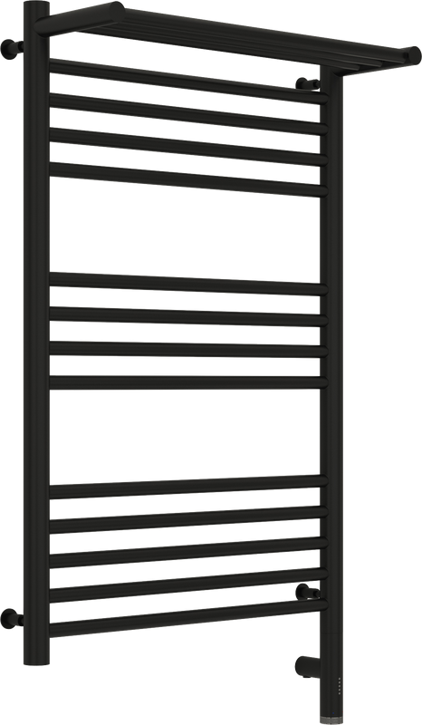Полотенцесушитель электрический Сунержа Богема 3.0 80х50 с полкой, черный, R