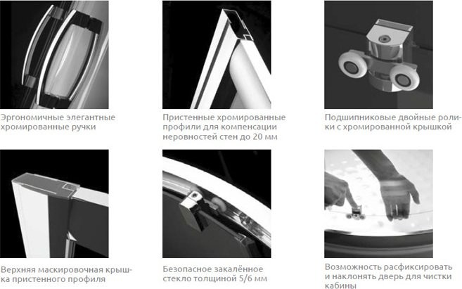 Душевой уголок Radaway Premium Plus DWD+S 140x80 прозрачное стекло