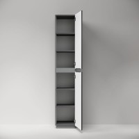 Шкаф-пенал для ванной Sancos Folk Floor PFL35FGS, grey soft