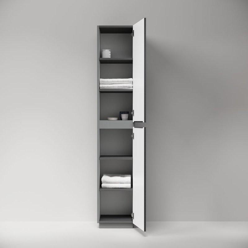 Шкаф-пенал для ванной Sancos Folk Floor PFL35FGS, grey soft