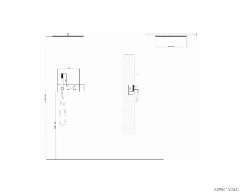 Душевой комплект Abber Daheim AF8255SP С ВНУТРЕННЕЙ ЧАСТЬЮ, сатин