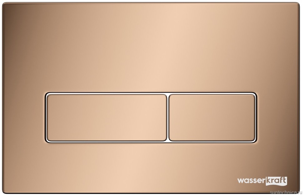 Кнопка смыва для унитаза Wasserkraft RG03 АБС-пластик, цвет розовое золото