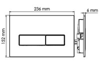 Кнопка смыва для унитаза Wasserkraft RG03 АБС-пластик, цвет розовое золото