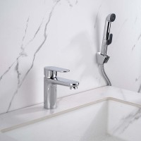 Смеситель для раковины AQUATEK Ника AQ1812CR с гигиеническим душем, хром