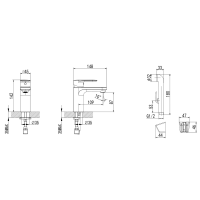 Смеситель для раковины AQUATEK Ника AQ1812CR с гигиеническим душем, хром