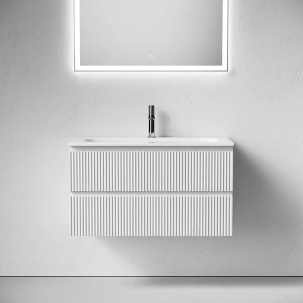 Мебель для ванной комнаты Sancos Snob R 90 подвесная, bianco, раковина СN7019