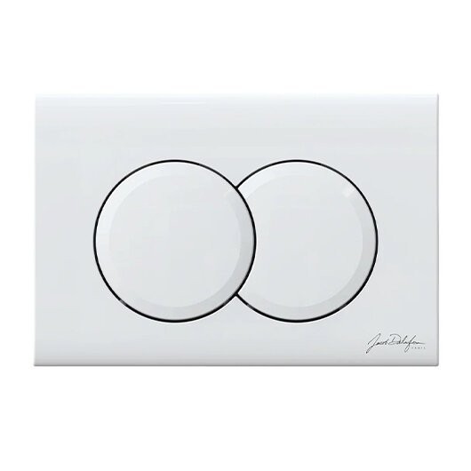 Кнопка смыва для унитаза Jacob Delafon E36496-00 пластик, цвет глянцевый белый, с антибактериальным покрытием