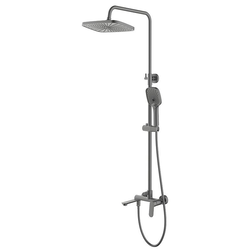 Душевая стойка AZARIO Alanti AZ-K2332-1GR серый графит