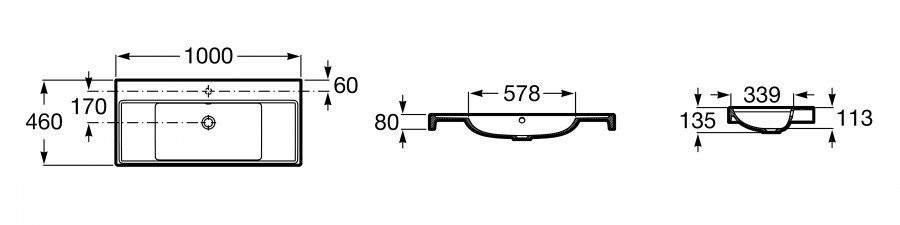 Мебель для ванной комнаты Roca Ona 100 белая матовая