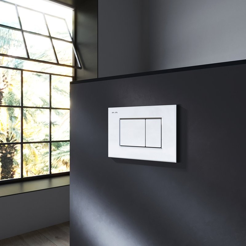 Кнопка смыва для унитаза AM.PM ProC S I070251 пластик, цвет глянцевый хром