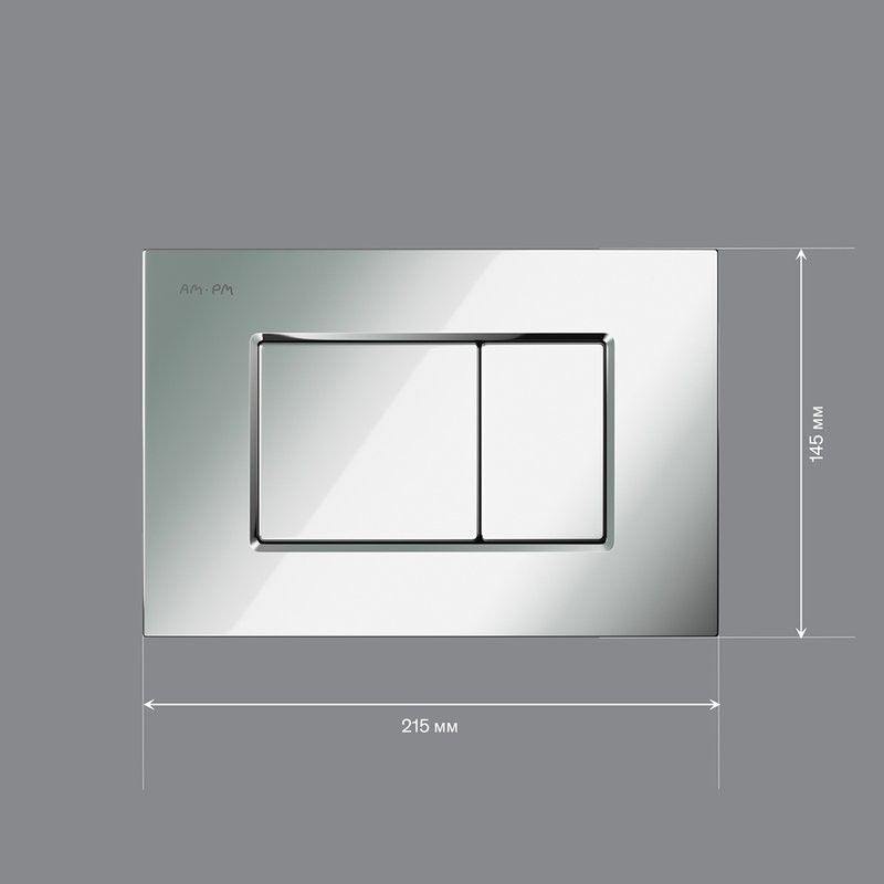 Кнопка смыва для унитаза AM.PM ProC S I070251 пластик, цвет глянцевый хром