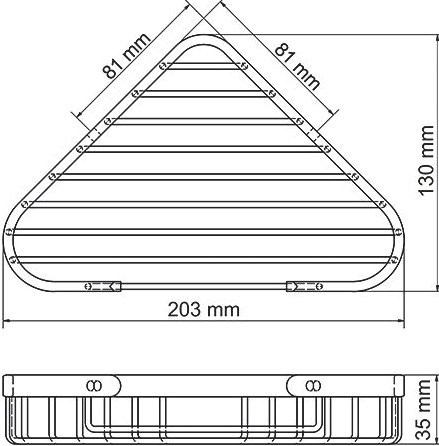 Полка Wasserkraft K-733 угловая