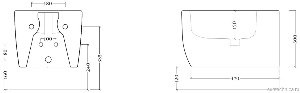 Биде подвесное ArtCeram Monet MNB001 01 00 глянцевое белое