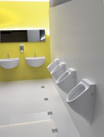 Писсуар подвесной Kerasan Aquatech 373501 сенсорный, белый, с сифоном