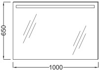 Зеркало Jacob Delafon Parallel EB1416-NF 100