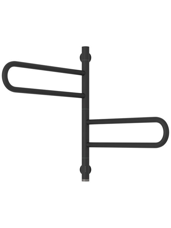 Полотенцесушитель электрический Сунержа Парео 4.0 15-0823-0567 55x50 см, скрытое подключение, темный титан муар, E-образный