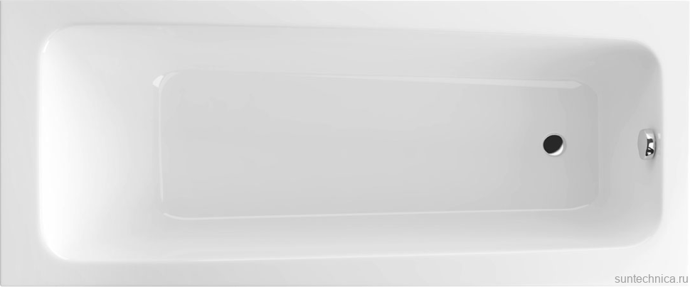 Акриловая ванна Excellent Ava 160x70 см, пристенная, белая, на ножках