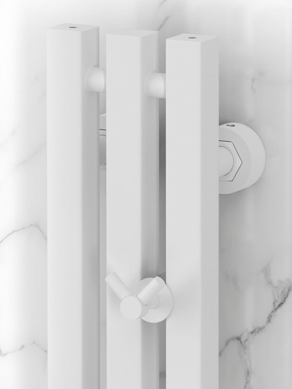 Полотенцесушитель водяной Сунержа Вердикт Pro 30-0459-1210 120x15 см, матовый белый, I-образный