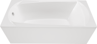Акриловая ванна 1MarKa Elegance Стандарт 1+ 140x70 см, пристенная, белая, на ножках, с экраном, со сливом-переливом
