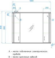 Мебель для ванной комнаты Style Line Эко Стандарт №26 100 белая