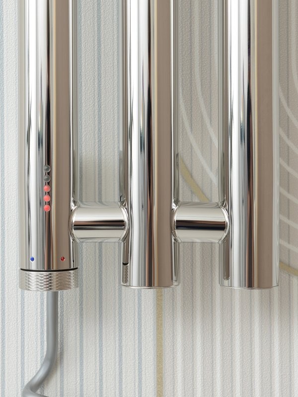 Полотенцесушитель электрический Сунержа Терция 4.0 00-0884-1506 150x15 см, подключение слева, скрытое подключение слева, без покрытия, I-образный