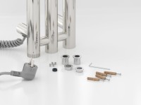 Полотенцесушитель электрический Сунержа Терция 4.0 00-0884-1506 150x15 см, подключение слева, скрытое подключение слева, без покрытия, I-образный