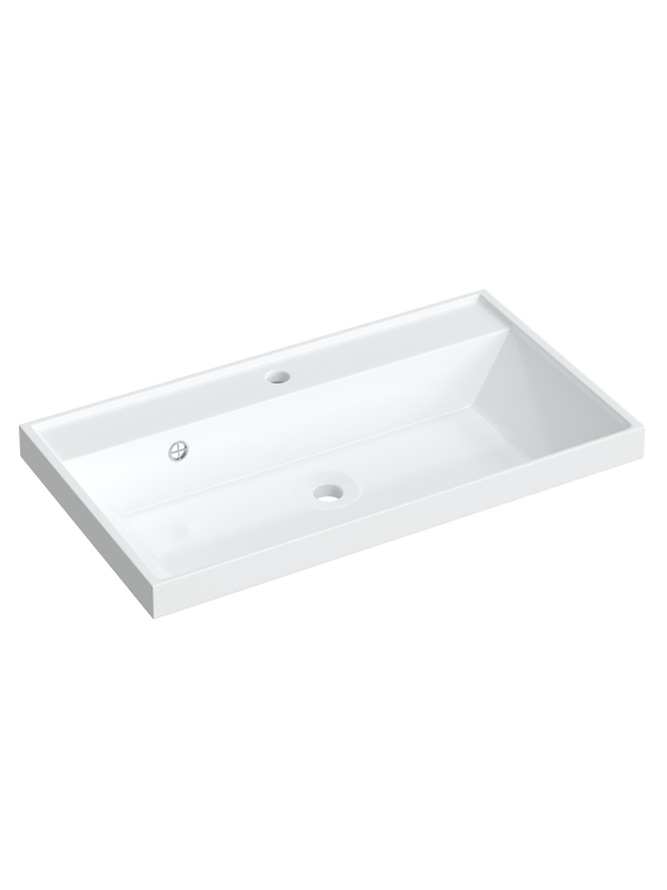 Тумба с раковиной Grossman Меркадо 80 напольная, матовый графит