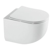 Унитаз подвесной AQUAme AQM2012 безободковый подвесной с сиденьем микролифт, технология смыва Tornado