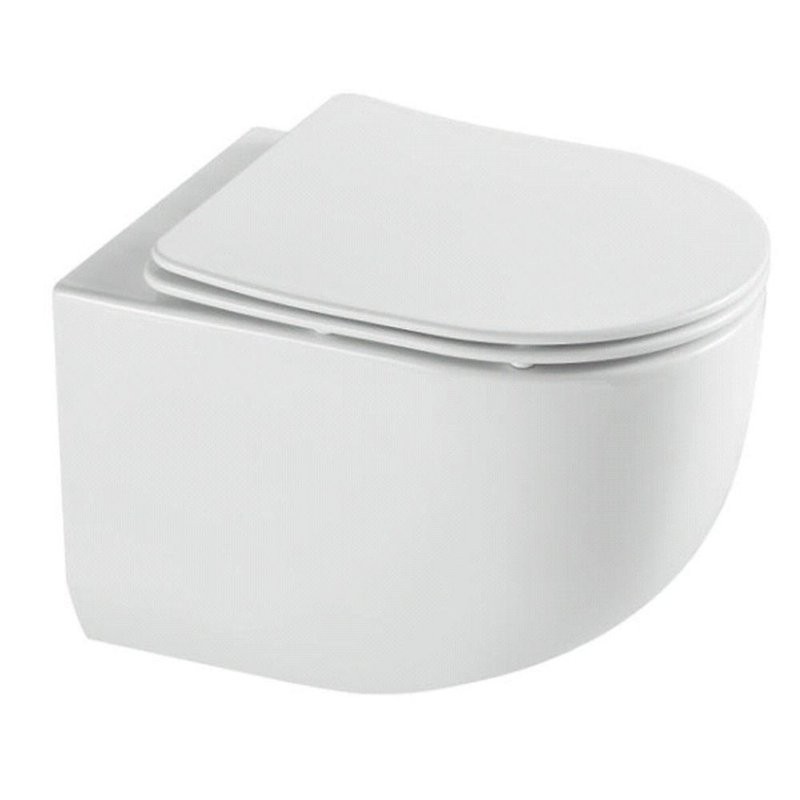 Унитаз подвесной AQUAme AQM2012 безободковый подвесной с сиденьем микролифт, технология смыва Tornado