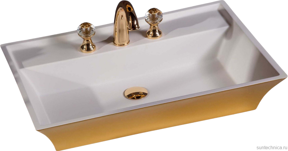 Тумба с раковиной Armadi Art NeoArt 80 шоколад с ручками NeoArt золото, с ножками