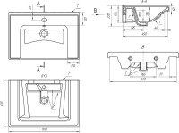Мебель для ванной комнаты Art&Max Techno подвесная, 70, сосна
