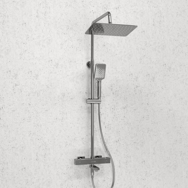 Душевая стойка Wasserkraft Lopau A199.069.126.010.CH Thermo с термостатом, хром