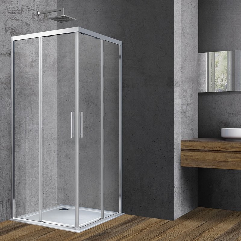 Душевой уголок Vincea Soft VSS-3SO900CL 90x90, профиль хром, стекло прозрачное