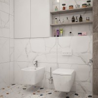 Система инсталляции для унитазов Lavinia Boho RelFix 77020042 5 в 1 с кнопкой смыва и дозатором, глянцевый белый