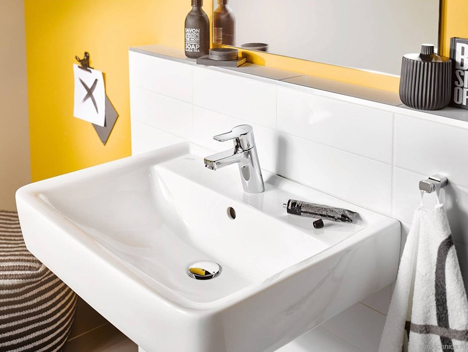 Смеситель для раковины Kludi Pure&Easy 372750565 для безнапорных водонагревателей