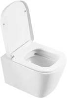 Унитаз подвесной BelBagno Albano BB120CHR безободковый, крышка BB120SC с микролифтом