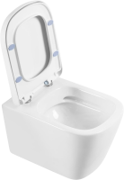 Унитаз подвесной BelBagno Albano BB120CHR безободковый, крышка BB120SC с микролифтом