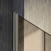 Душевая дверь в нишу Maybahglass MGD-441-5 99 см, профиль матовый хром, стекло бронза