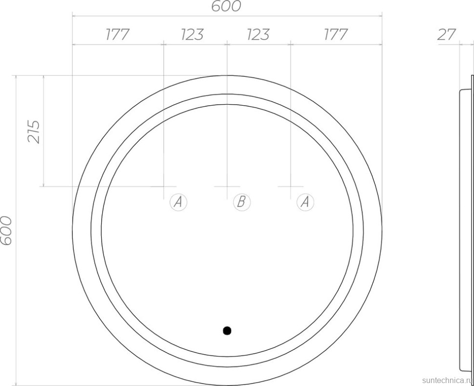 Мебель для ванной комнаты Vigo Holly 60 напольная, белая, раковина Como 60