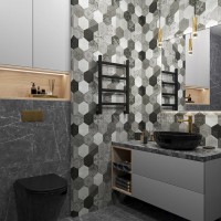 Полотенцесушитель водяной Grota Soffi 60x43, RAL9005 черный матовый
