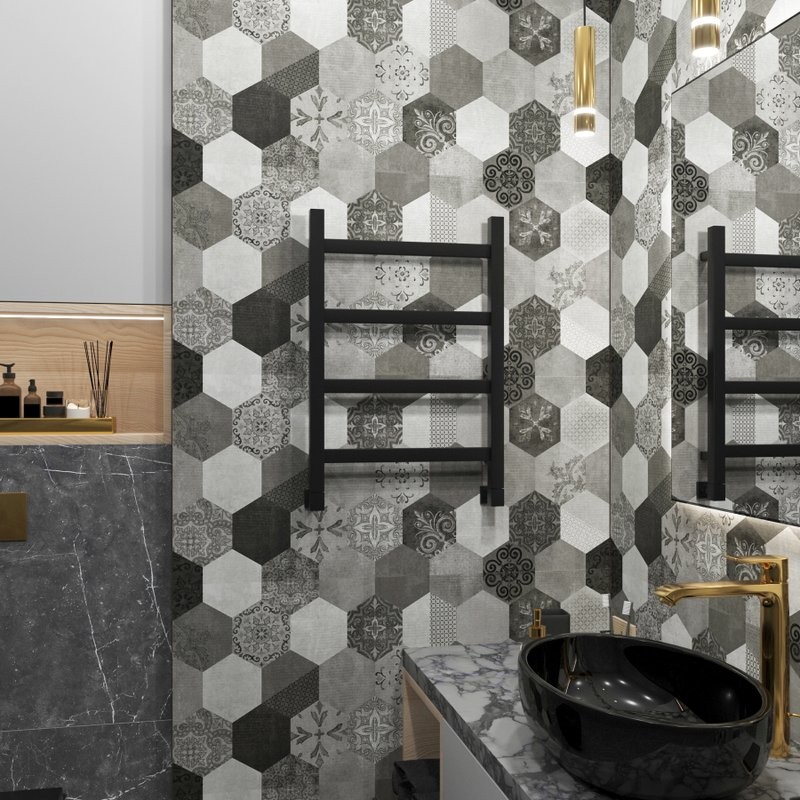 Полотенцесушитель водяной Grota Soffi 60x43, RAL9005 черный матовый