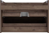 Тумба с раковиной Aquanet Нота new 90 подвесная, дуб веллингтон табак