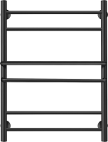 Полотенцесушитель водяной Secado Триест 4603777471019 60x55 см, матовый черный, лесенка