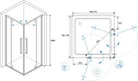 Душевой уголок RGW Stilvoll SV-33 B 80x80