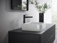 Смеситель для раковины Hansgrohe Talis E 240 71716670 с донным клапаном, матовый черный