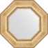 Зеркало Evoform Octagon BY 3670 63х63 см, состаренное серебро с орнаментом