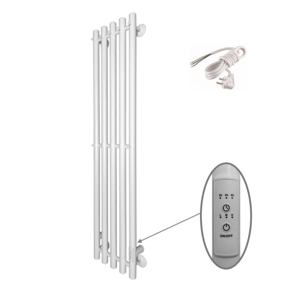 Полотенцесушитель электрический Altasan Арго 120х27 белый матовый